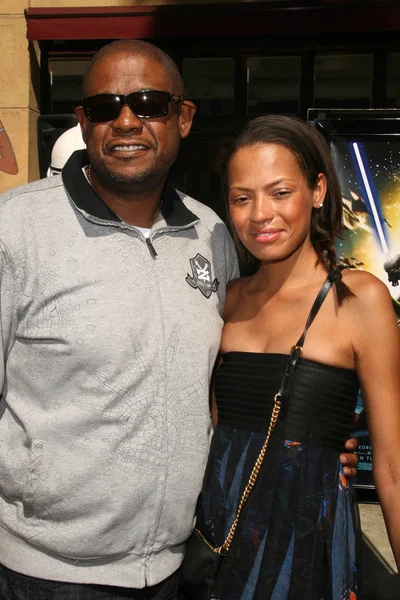 Forest whitaker och keisha whitaker — Stockfoto