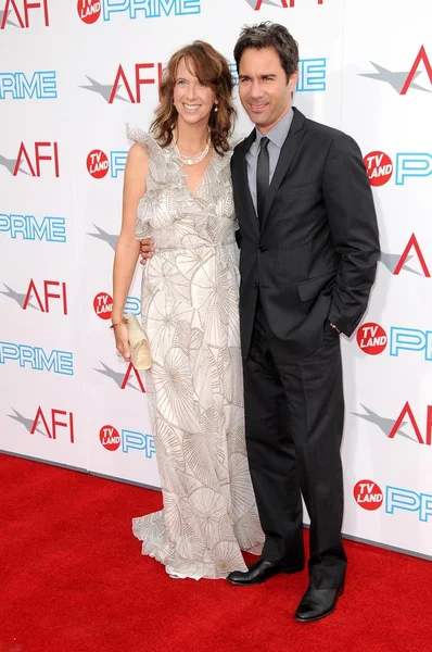 Janet holden und eric mccormack bei der 37. jährlichen afi-Auszeichnung für ihr Lebenswerk. sony pictures studios, culver city, ca. 06.11.09 — Stockfoto