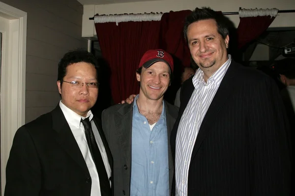 Edwin Santos with Michael Leydon Campbell and Craig Carlisle at the Los Angeles Premiere Of 'Bob Funk'. Laemmle's Sunset 5 Theatres, Los Angeles, CA. 02-27-09 — 스톡 사진