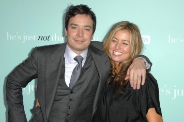 Jimmy Fallon ve Nancy Juvonen 'He sadece değil That Into You's ' in dünya galasında. Grauman's Çince tiyatro, Hollywood, Ca. 02-02-09