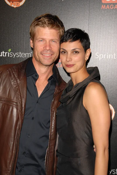 Joel gretsch i morena baccarin — Zdjęcie stockowe