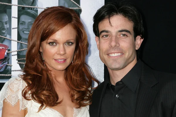 Rachel Boston and Aaron Michael Metchik at the Los Angeles Sneak Peek Screening of 'Ten Years Later'. Majestic Crest Theatre, Los Angeles, CA. 07-16-09 — Stock Photo, Image