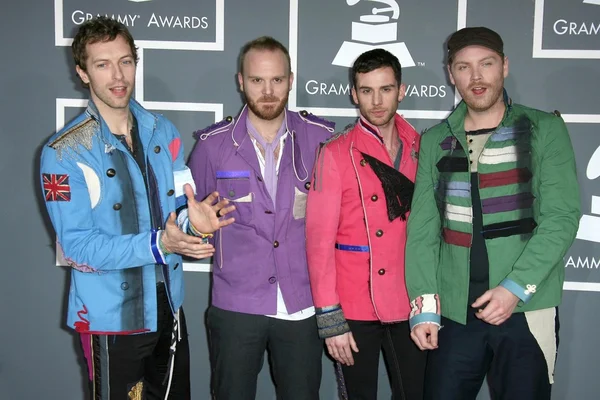 Coldplay en los 51st Annual GRAMMY Awards. Staples Center, Los Ángeles, CA. 02-08-09 —  Fotos de Stock
