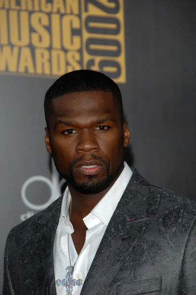 50 Cent at the 2009 American Music Awards Arrivals, Nokia Theater, Los Angeles, CA. 11-22-09 — Stock Photo, Image