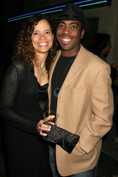 Erica Gimpel and Tico Wells at the VIP Screening of 'Machete Joe'. Paramount Studios, Hollywood, CA. 01-30-09 — Stok fotoğraf