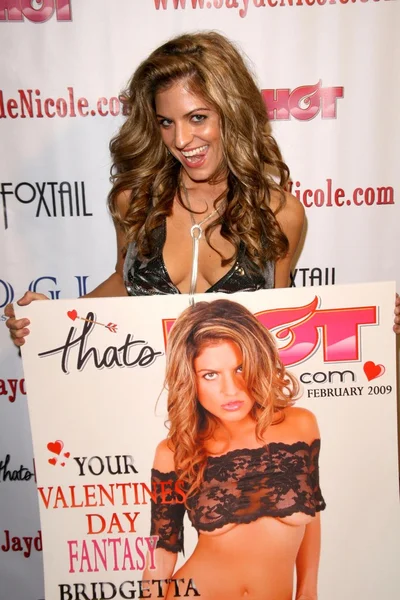 Bridgetta Tomarchio na festa celebrando a edição de fevereiro da 'Thats Hot Magazine' com a garota da capa Bridgetta Tomarchio. Foxtails, West Hollywood, CA. 02-28-09 — Fotografia de Stock