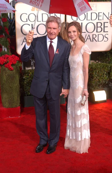 Harrison Ford and Calista Flockhart — Stock Photo, Image