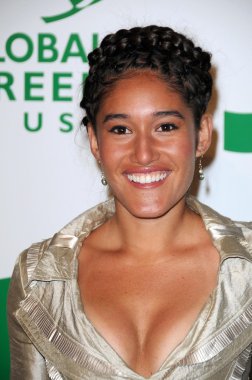 küresel yeşil ABD'in 6 yıllık pre-oscar partisinde Q'orianka kilcher. Avalon hollywood, hollywood, ca. 02-19-09