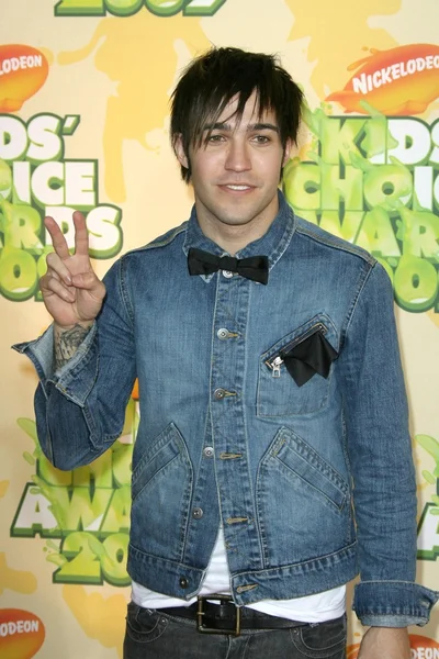 Pete Wentz Nickelodeon Kids Choice Awards 2009 Pauly Pavillion Westwood — Fotografia de Stock