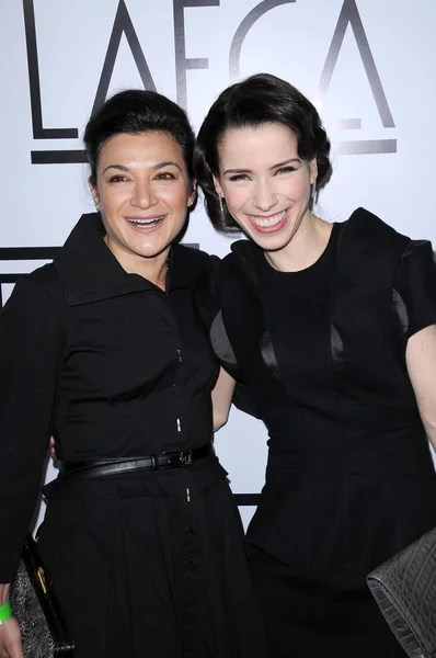 Alexis Zegerman and Sally Hawkins at the 34th Annual Los Angeles Film Critics Awards. Intercontinental Hotel, Century City, CA. 01-12-09 — Stock Photo, Image