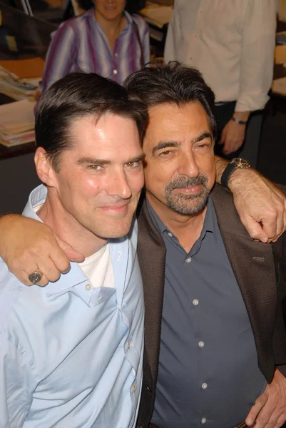 Thomas gibson i joe mantegna — Zdjęcie stockowe