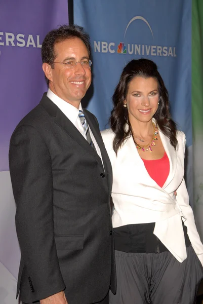 Jerry Seinfeld and Jessica Seinfeld at NBC Universal's Press Tour Cocktail Party, Langham Hotel, Pasadena, CA. 01-10-10 — Stock Photo, Image