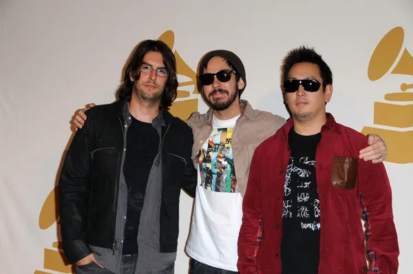 Rob Bourdon, Mike Shinoda and Joe Hahn — Stock Photo, Image