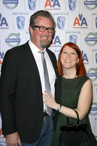 Kate Flannery and Chris Haston — Stock Photo, Image