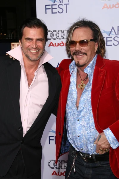 John Enos and Mickey Rourke — Stock Photo, Image