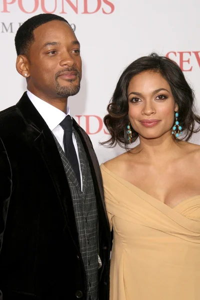 Will Smith e Rosario Dawson — Foto Stock