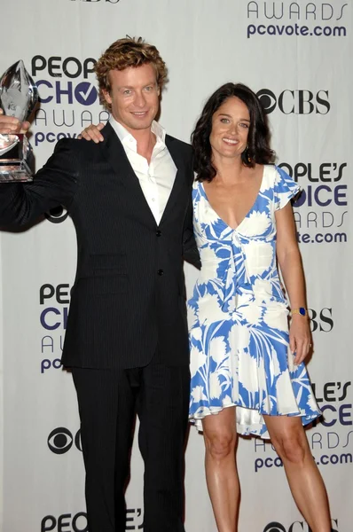 Simon baker och robin tunney — Stockfoto