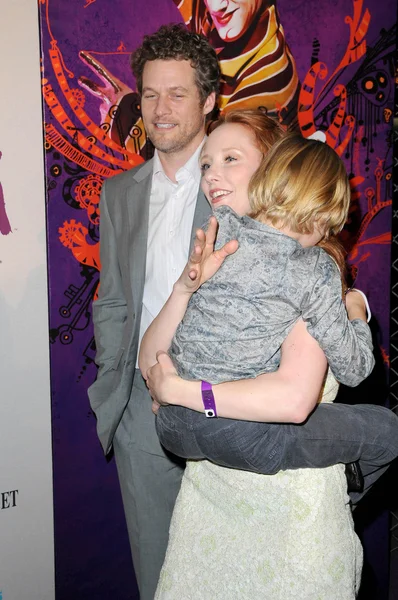 James Tupper con Anne Heche e suo figlio Homer al Gala di apertura del Cirque Du Soleil 'Kooza'. Santa Monica Pier, Santa Monica, CA. 10-16-09 — Foto Stock