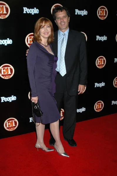 Sharon Lawrence and husband Tom — Stock Photo, Image