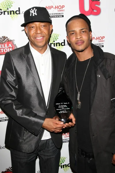 Russell Simmons y T.I. . —  Fotos de Stock