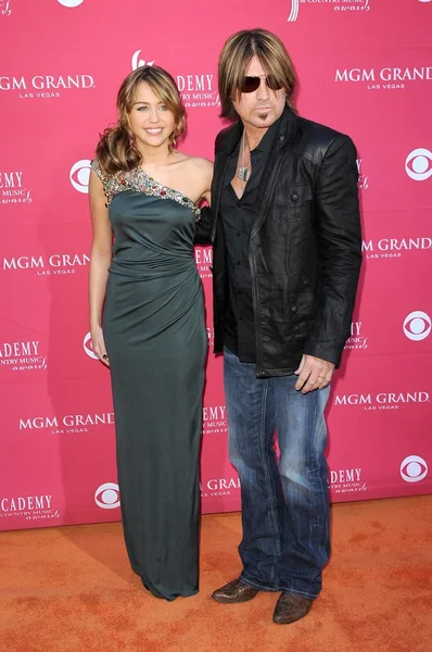 Billy Ray Cyrus, Miley Cyrus — Foto Stock