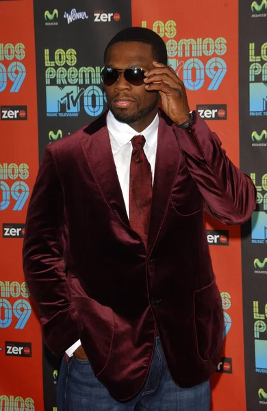 50 Cent en Los Premios MTV 2009. Gibson Anfiteatro, Universal City, CA. 10-15-09 — Foto de Stock