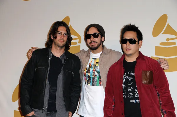 Rob bourdon, mike shinoda y joe hahn — Zdjęcie stockowe