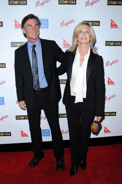 Olivia Newton-John e John Easterlin — Fotografia de Stock