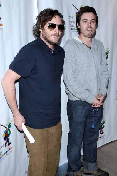 Joaquin Phoenix e Casey Affleck — Fotografia de Stock