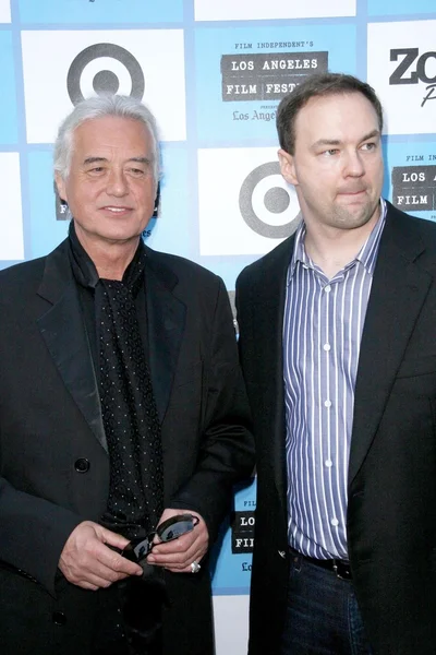 Jimmy Page e Thomas Tull — Fotografia de Stock