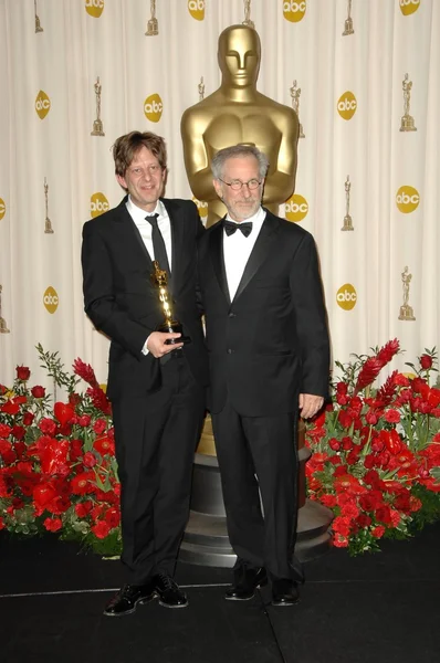 Christian Colson y Steven Spielberg — Foto de Stock