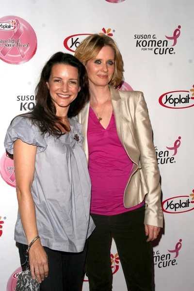 Kristin Davis e Cynthia Nixon — Foto Stock