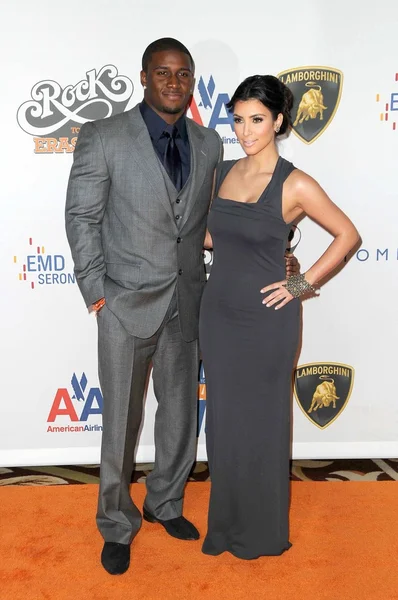 Reggie Bush and Kimberly Kardashian — Stock Photo, Image