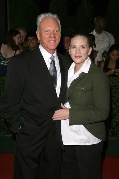 Malcolm McDowell and wife Kelley — Stock Photo, Image