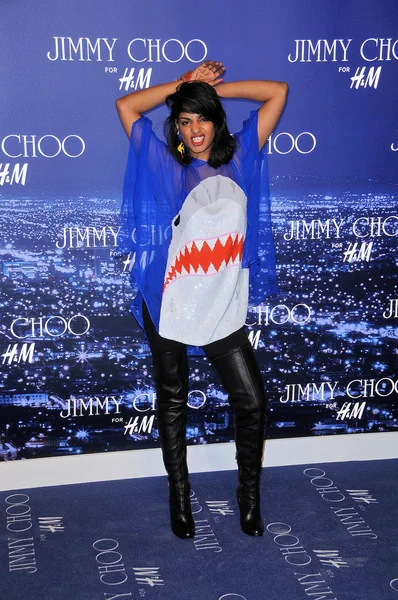 Maya Arulpragasam à la Jimmy Choo For H & M Collection, Private Location, Los Angeles, CA. 11-02-09 — Photo