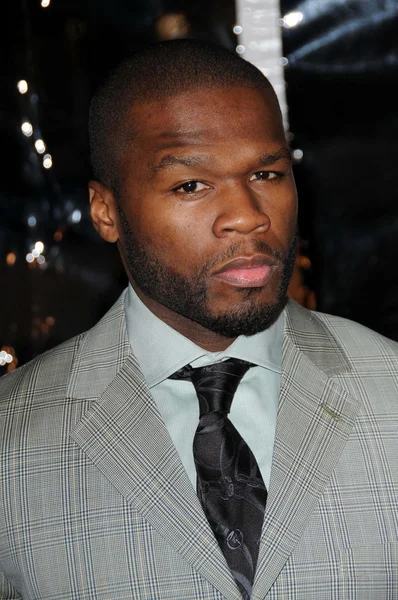 50 Cent en el estreno de Los Ángeles de The Wrestler. The Academy Of Motion Arts and Sciences, Los Angeles, CA. 12-16-0 —  Fotos de Stock