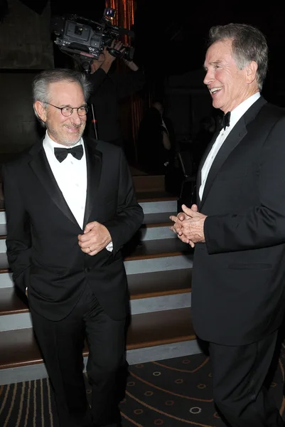 Steven Spielberg e Warren Beatty — Foto Stock