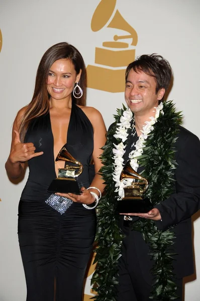 Tia Carrere e Daniel Hoin — Foto Stock