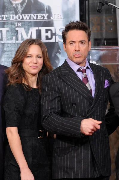 Robert downey jr. ve susan levin — Stok fotoğraf