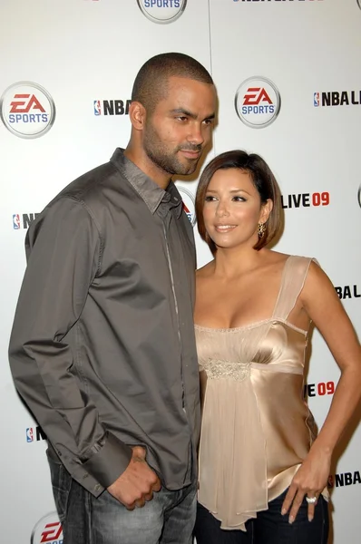 Tony parker i eva longoria parker — Zdjęcie stockowe