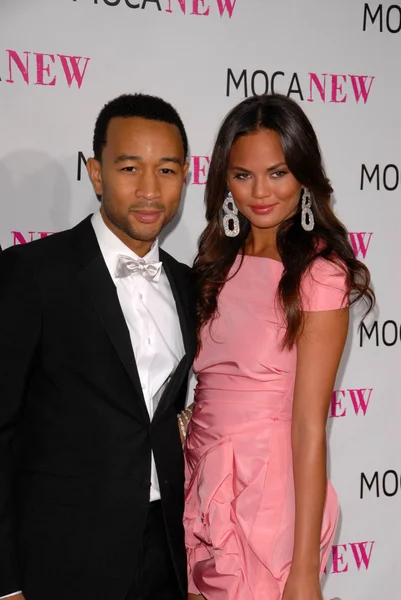 John Legend und Christine teigen — Stockfoto