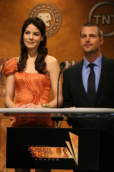 Michelle monaghan i chris o'donnell — Zdjęcie stockowe