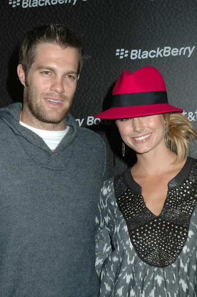 Geoff Stults and Stacy Keibler — Stock Photo, Image