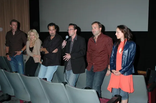 Cast and Crew of 'The Pink Conspiracy'. — Stok fotoğraf