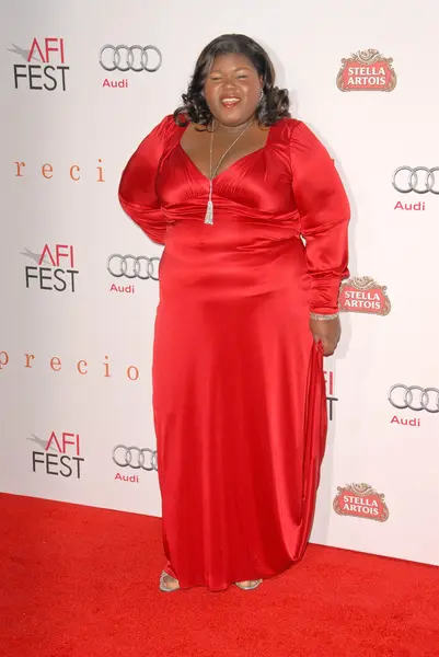 Gabourey Сідібе на прем'єрі afi fest 'дорогоцінні,' китайський театр, Голівуд, ca. 11-01-09 — стокове фото