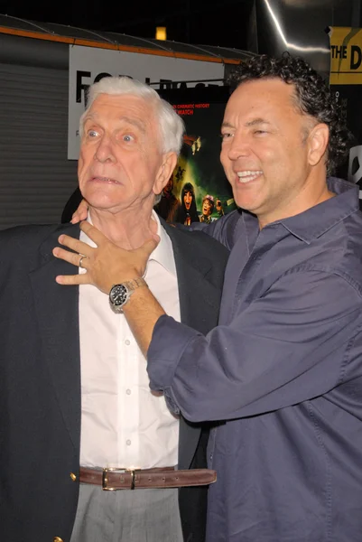 Leslie Nielsen e Bo Zenga — Foto Stock