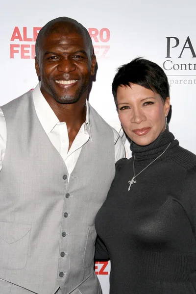 Terry Crews y su esposa Rebecca — Foto de Stock