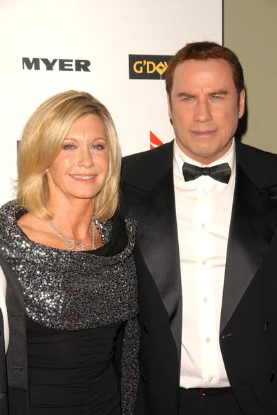 Olivia Newton-John y John Travolta — Foto de Stock