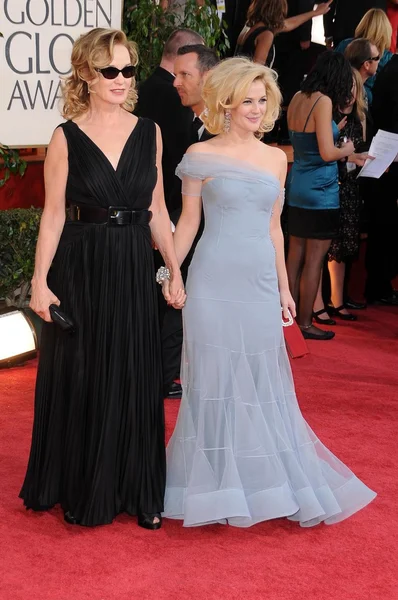 Jessica Lange and Drew Barrymore at the 66th Annual Golden Globe Awards. Beverly Hilton Hotel, Beverly Hills, CA. 01-11-09 — Stock Photo, Image