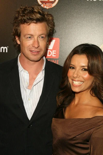 Simon baker och eva longoria parker — Stockfoto